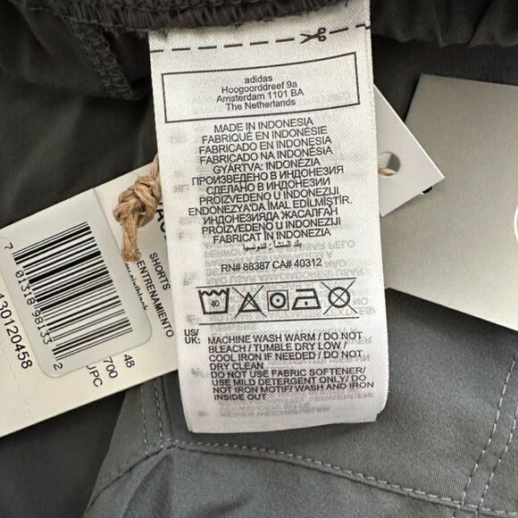 Adidas Women’s Racer 3S WVN Running Training Shorts Dark Grey XL - Picture 7 of 9